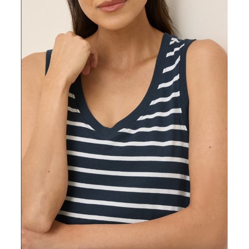 Pact Softspun Organic Cotton A-Line Tank Dress Small | Fair Trade Casual Dress - Picture 4 of 11